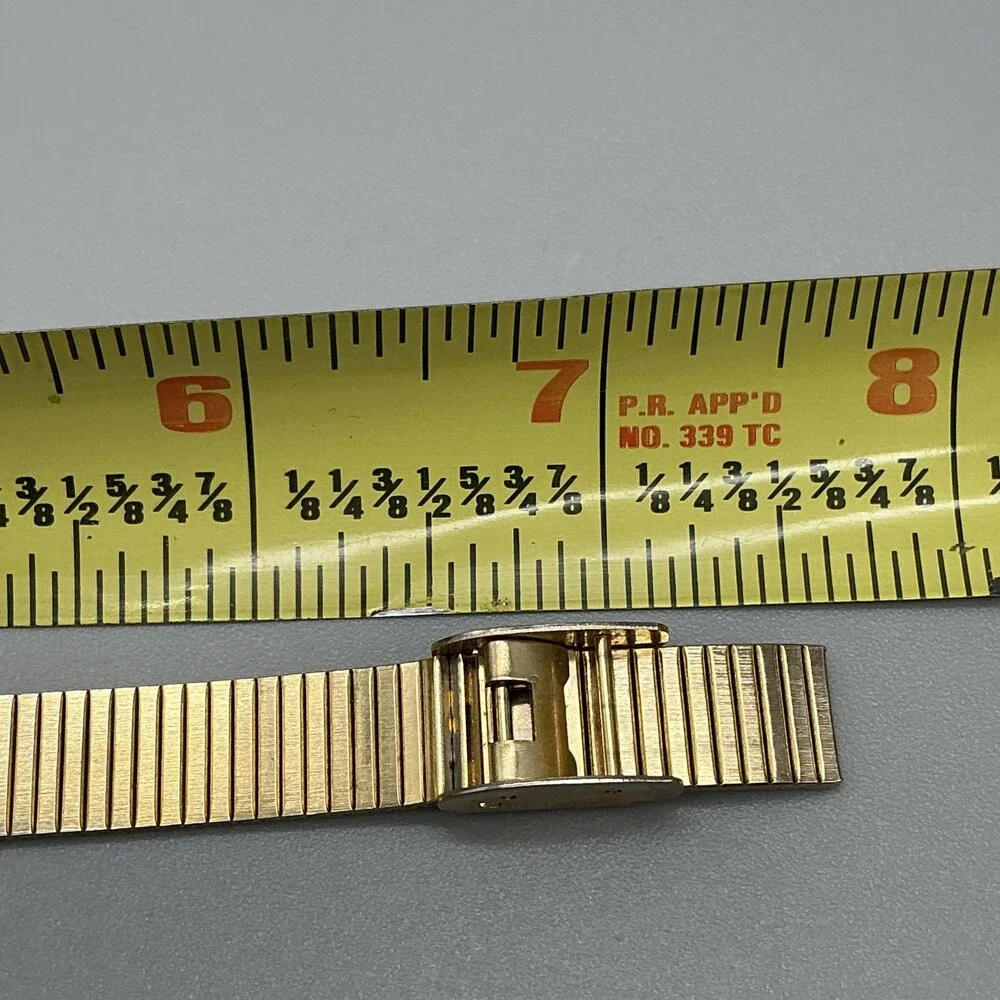 Vintage Geneva Electra Women Watch 22mm Gold Tone Adjustable Band Manual Wind